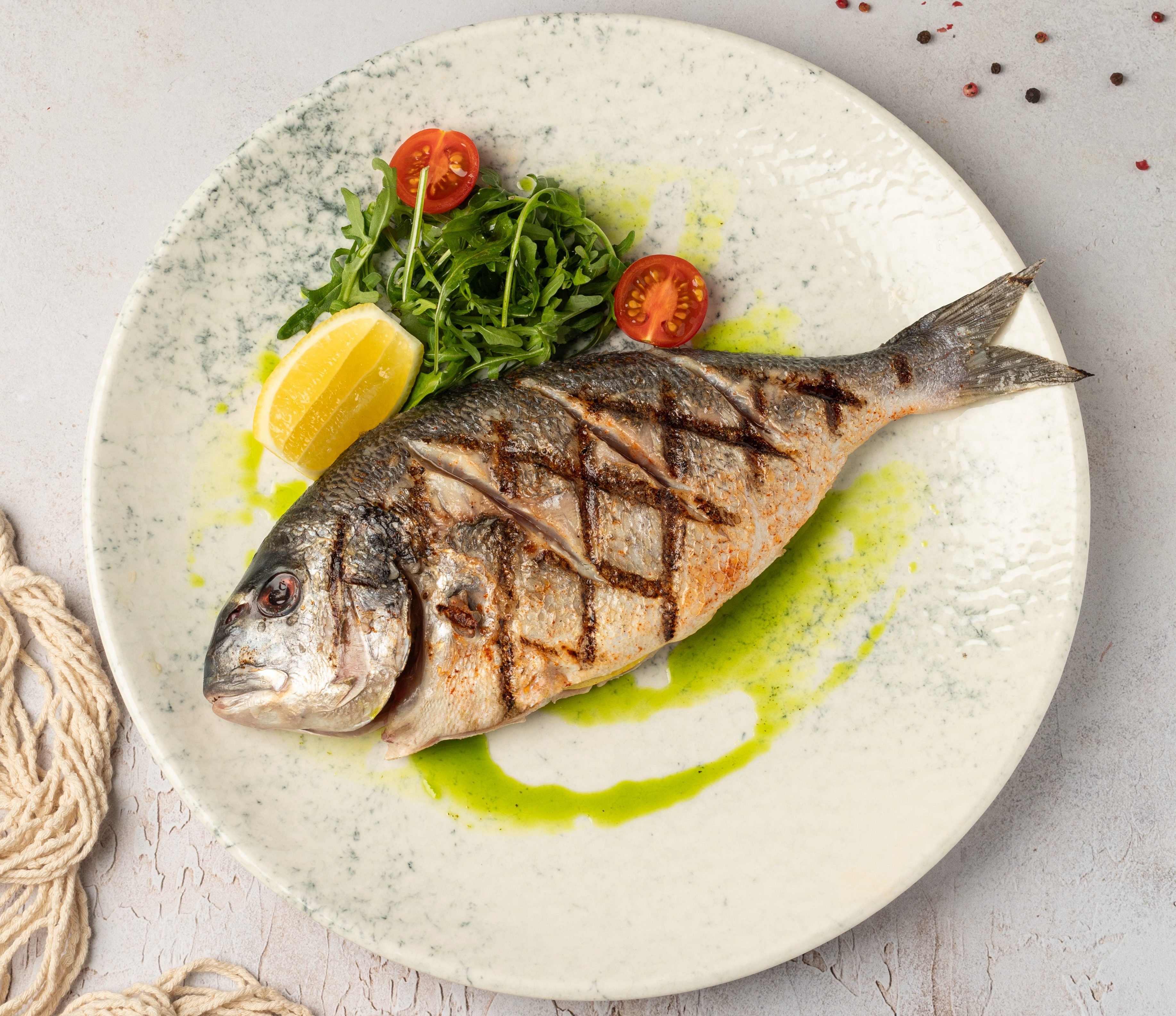 Дорада на гриле